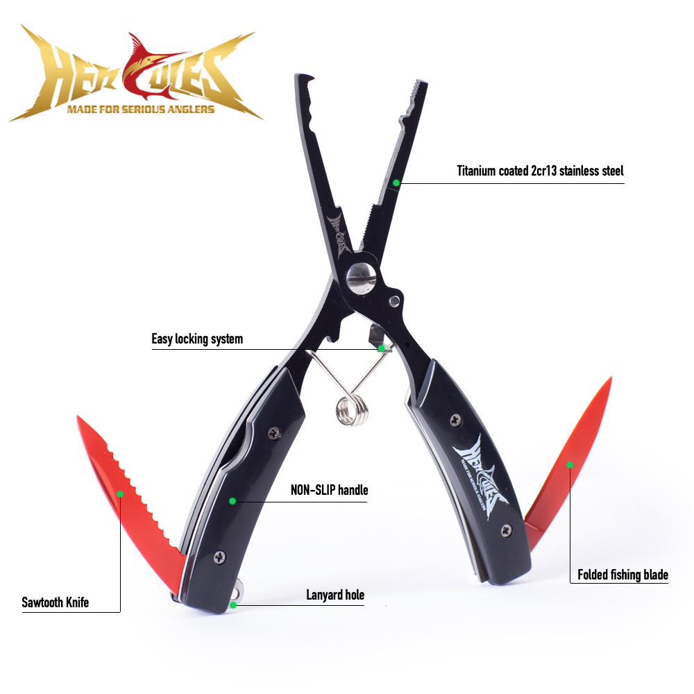 كماشة صيد هيركوليس مع غطاء وحب - مراجعة Fishing Hook Sharpener وسعره